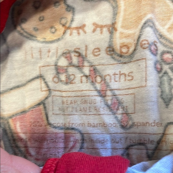 Festive Gingerbread Kids Pajamas - Red and Multicolor - Picture 4 of 5